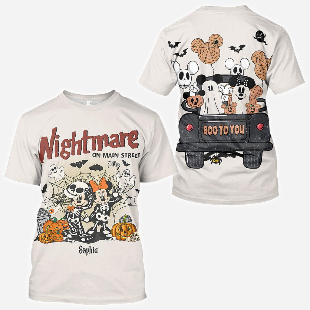Nightmare On Main Street - Personalized Mouse All Over Shirt