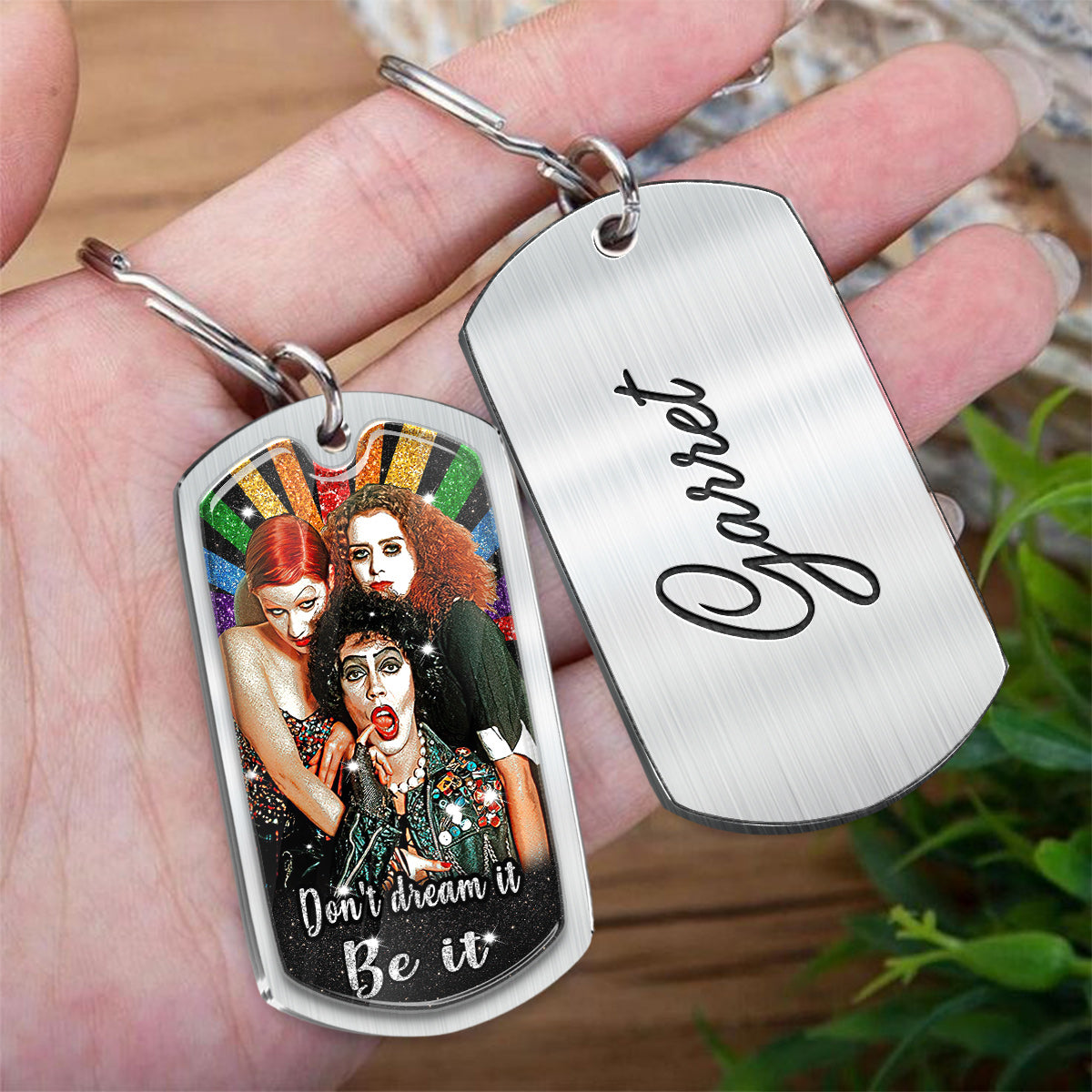 Don't Dream It Be It - Personalized LGBT Support Epoxy Metal Keychain