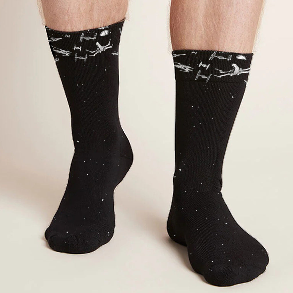 I Am Their Father Now Grandfather - Personalized The Force Socks