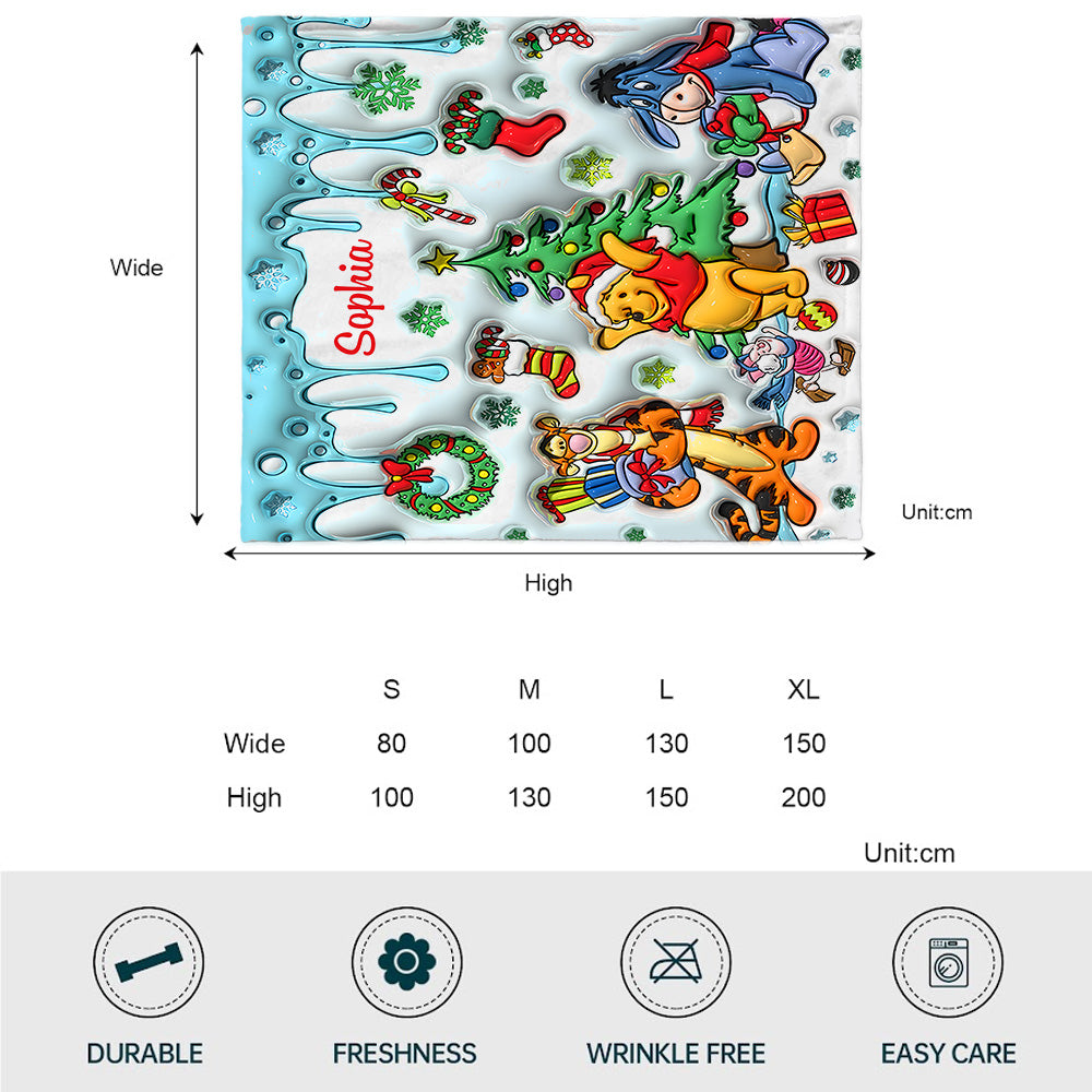 Merry Christmas - Personalized Mouse Blanket