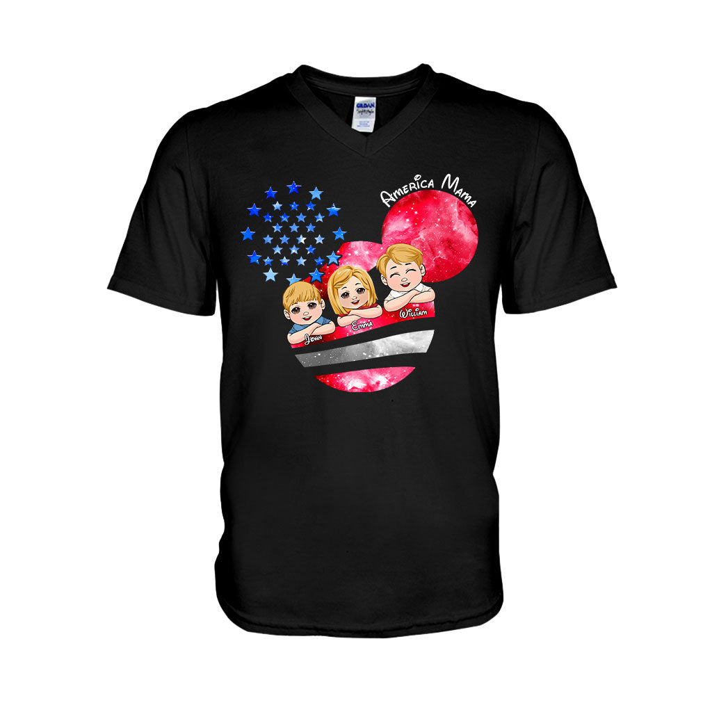 Magical America Mama - Personalized Mother T-shirt And Hoodie