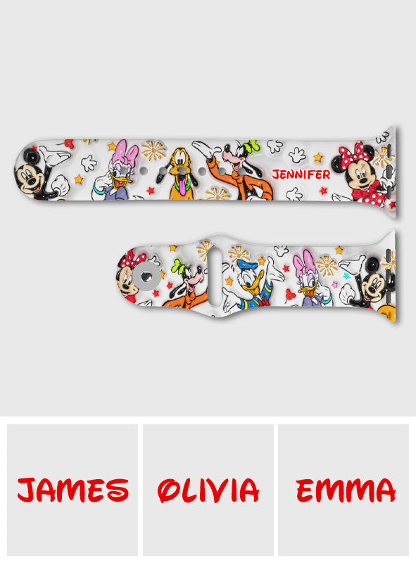 Puffy Mouse Ears - Personalized Mouse Apple Watch Band
