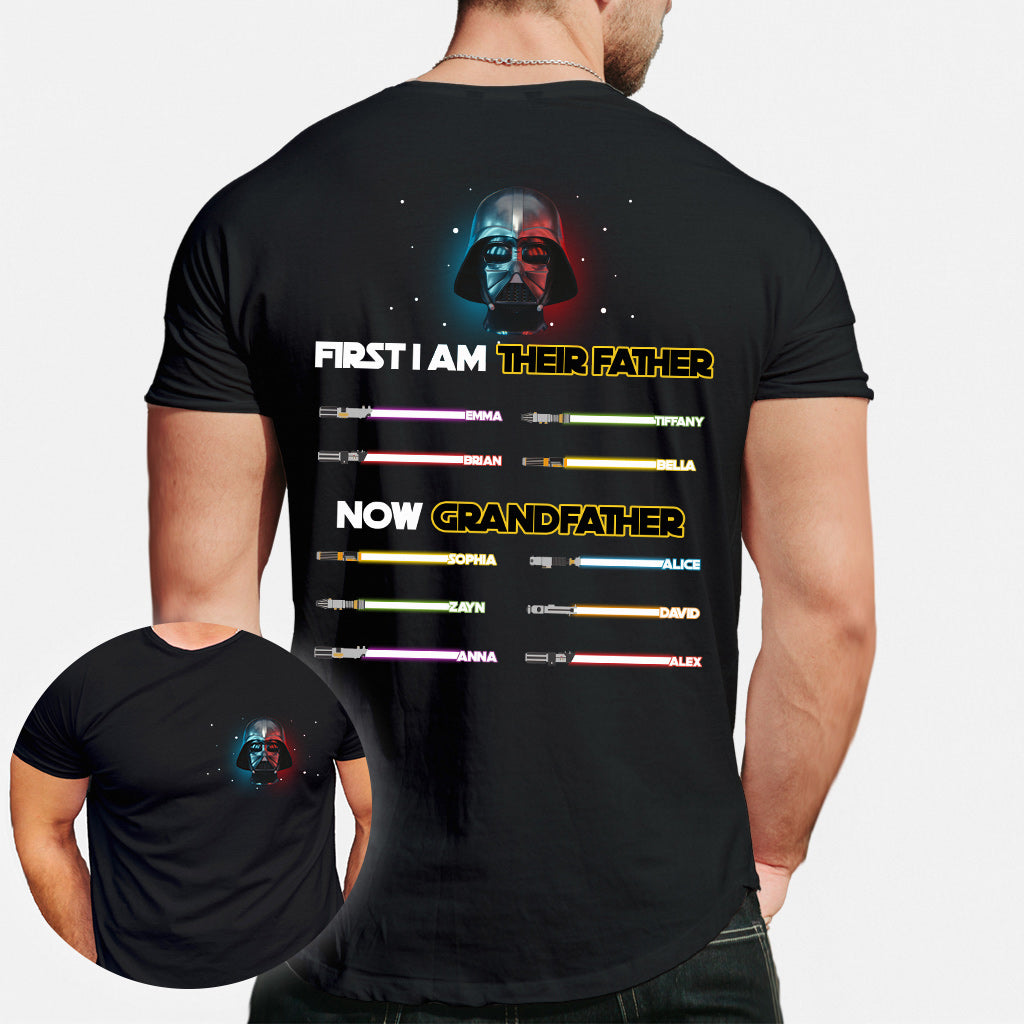 I Am Their Father Now Grandfather - Personalized The Force T-shirt And Hoodie