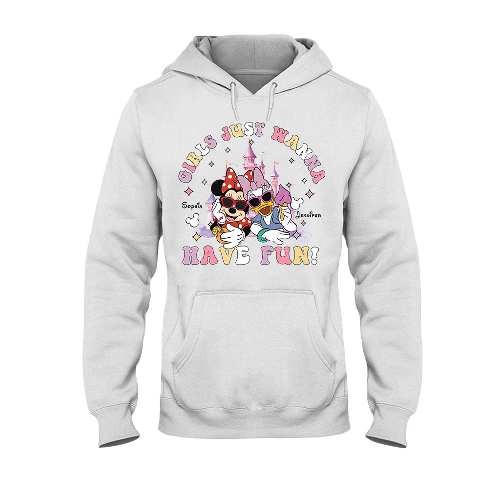Girls Just Wanna Have Fun - Personalized Mouse T-shirt And Hoodie