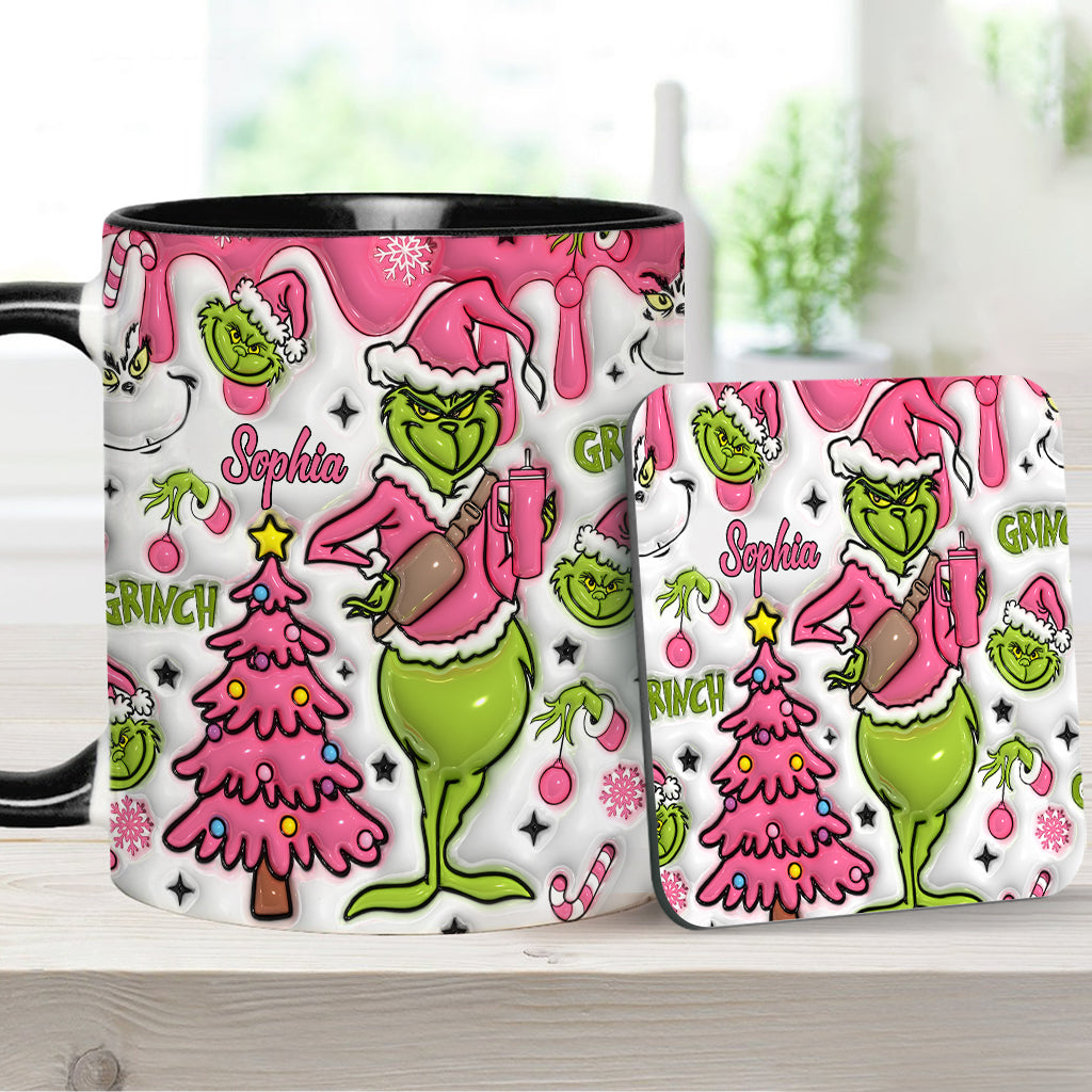 Merry Grinchmas - Personalized Stole Christmas Accent Mug