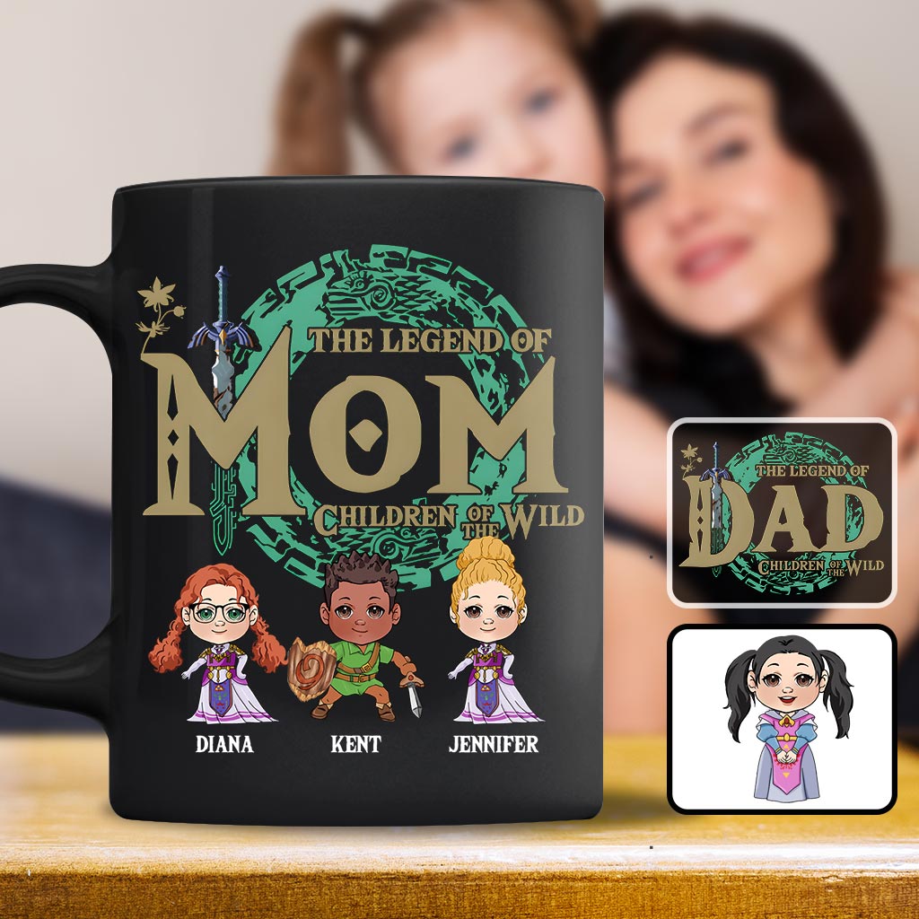 The Legend Of Mom Dad - Personalized The Hero's Legend Mug