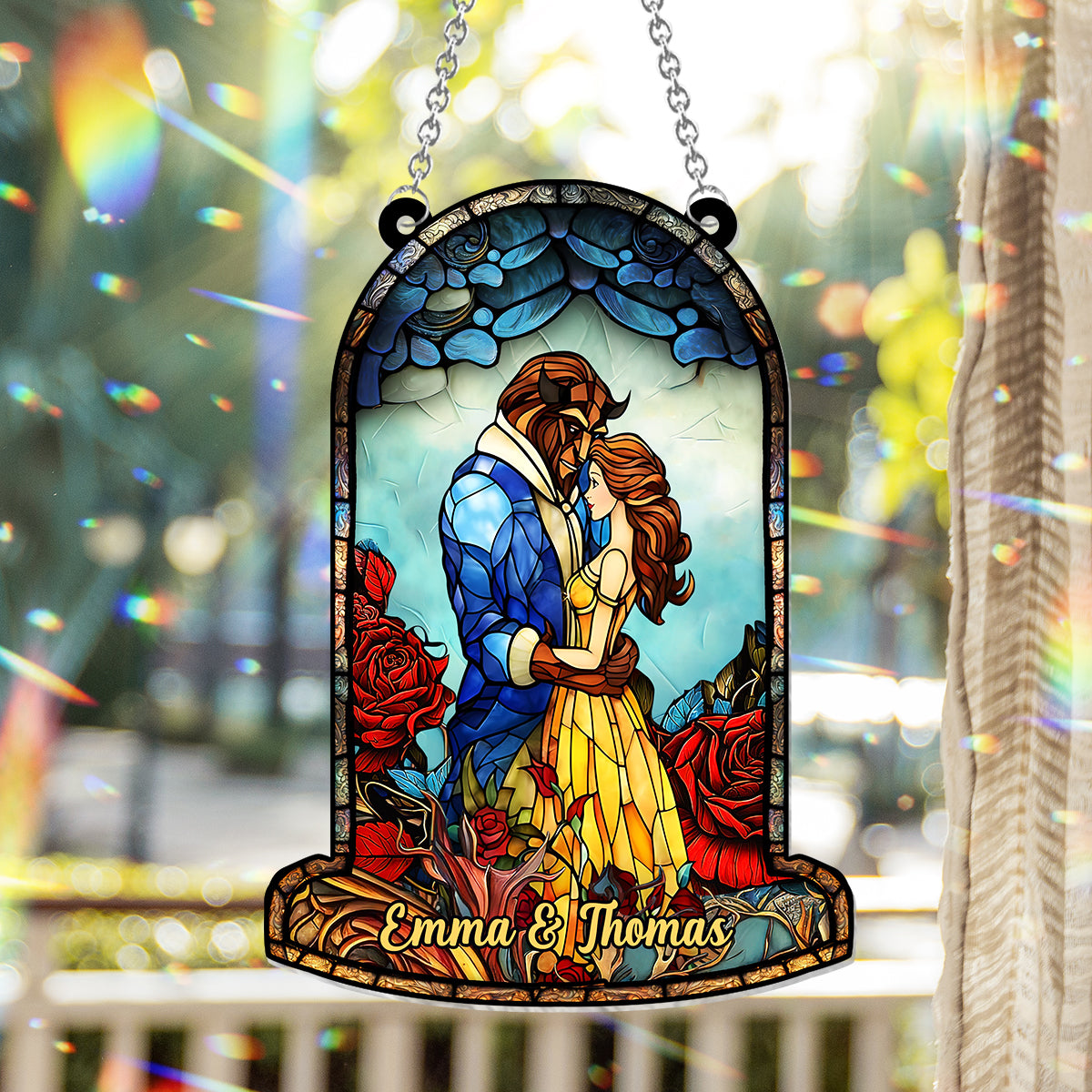 You And Me We Got This - Personalized Couple Window Hanging Suncatcher Ornament
