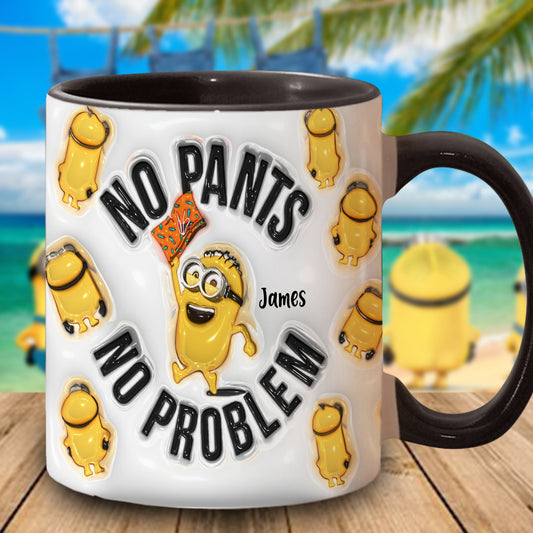 No Pants No Problem - Personalized Accent Mug