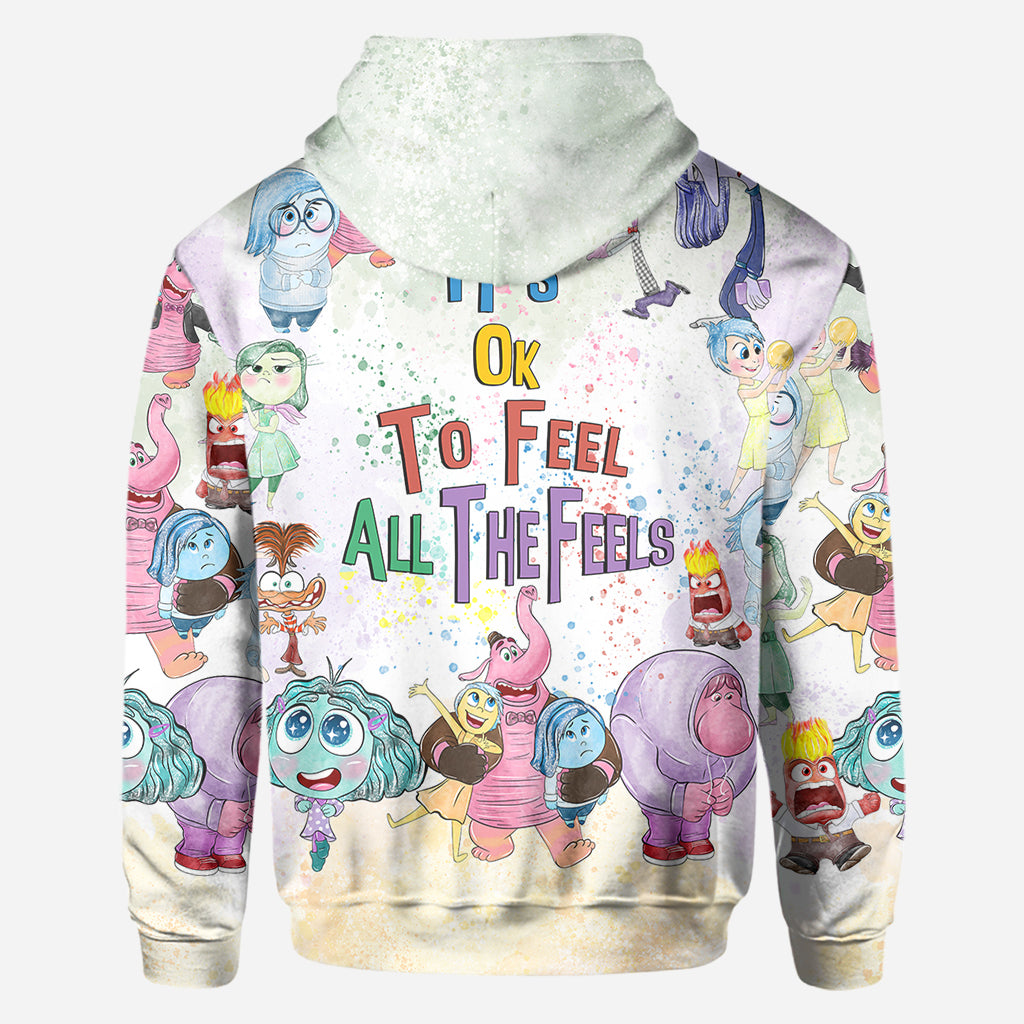 It's Ok To Feel All The Feels - Personalized All Over Shirt