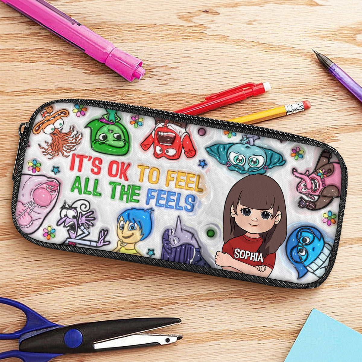 Whatever You Feel - Personalized Kid Pencil Case