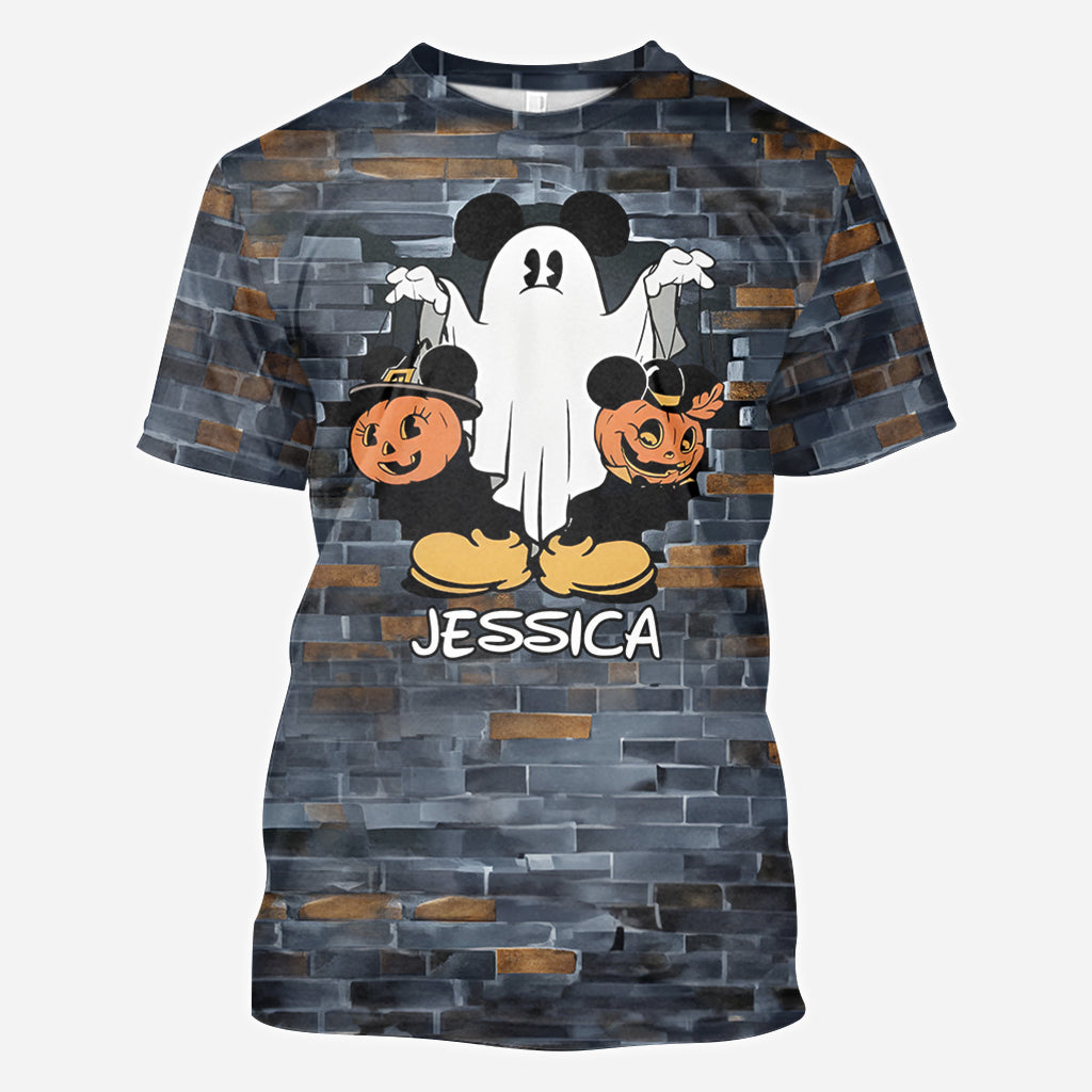 Funny Ghost Mouse - Personalized Mouse All Over Shirt