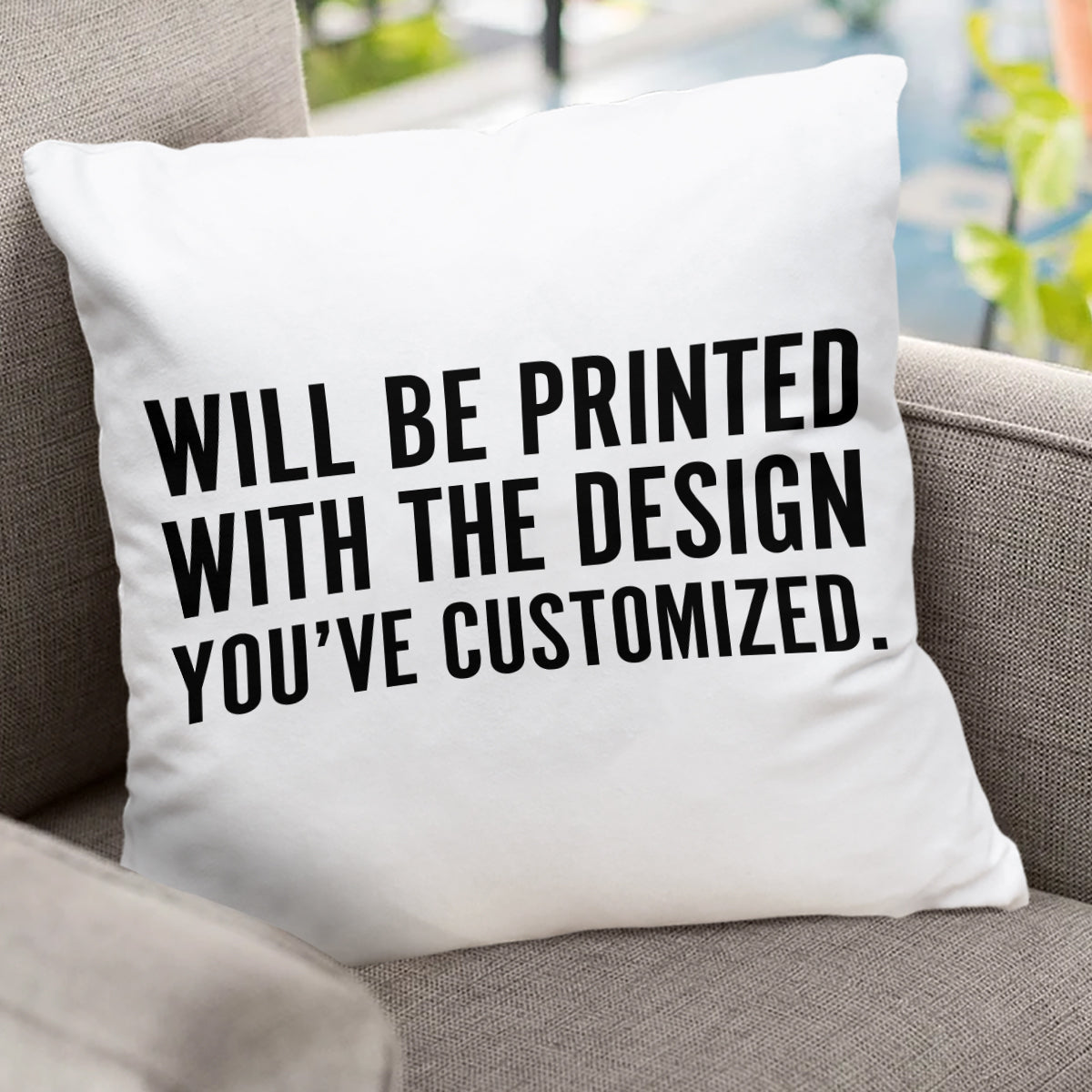 Will Be Printed With The Design You've Customized - Throw Pillow