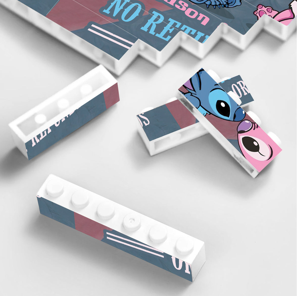 I'm Your No Return Or Refund - Personalized Ohana Vertical Rectangle Building Brick Blocks Printed On Both Sides