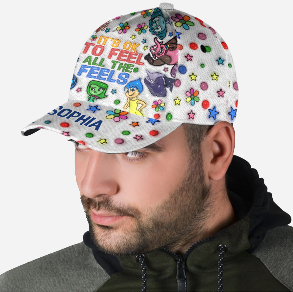 It's Ok To Feel All The Feels - Personalized Classic Cap