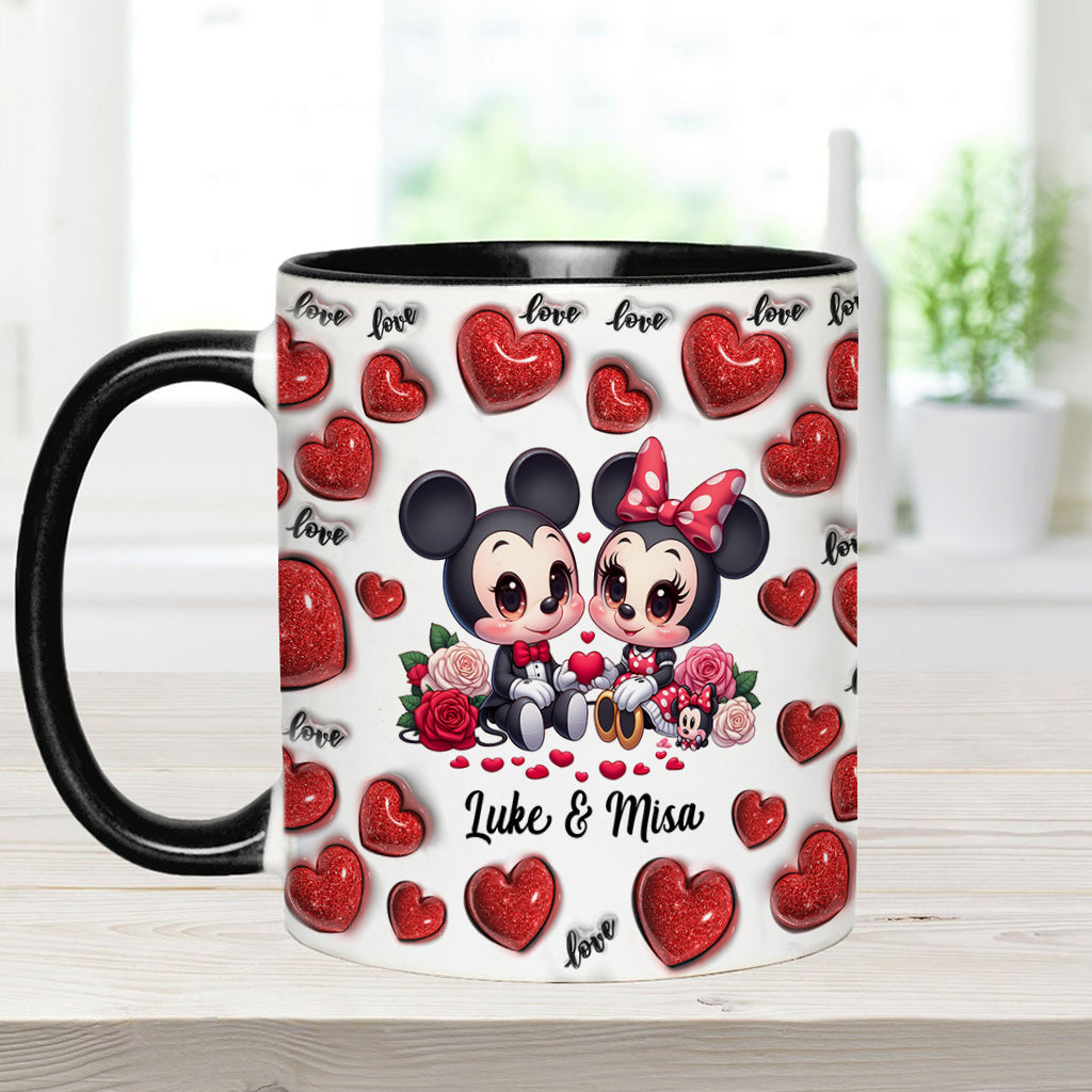 Couple Old School Chola - Personalized Mouse Accent Mug