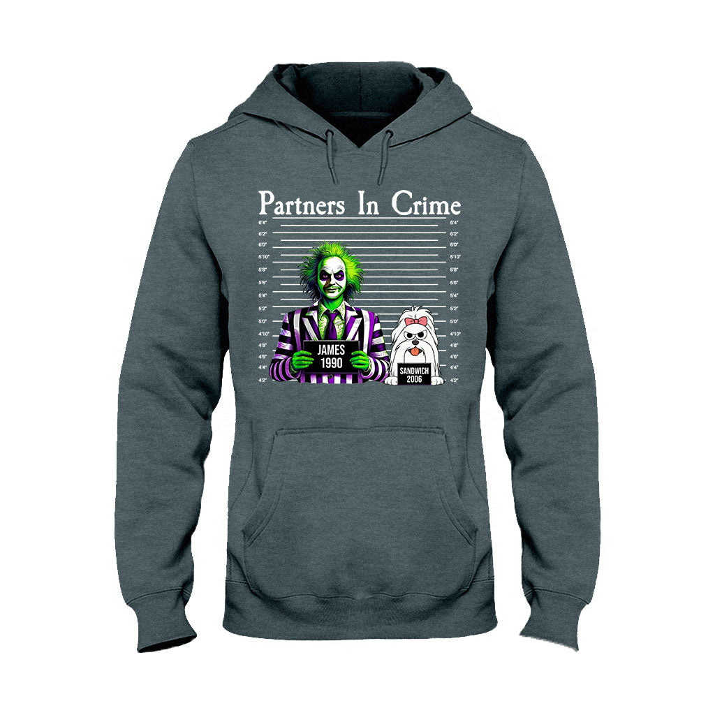 Partners In Crime Mugshot - Personalized T-shirt And Hoodie