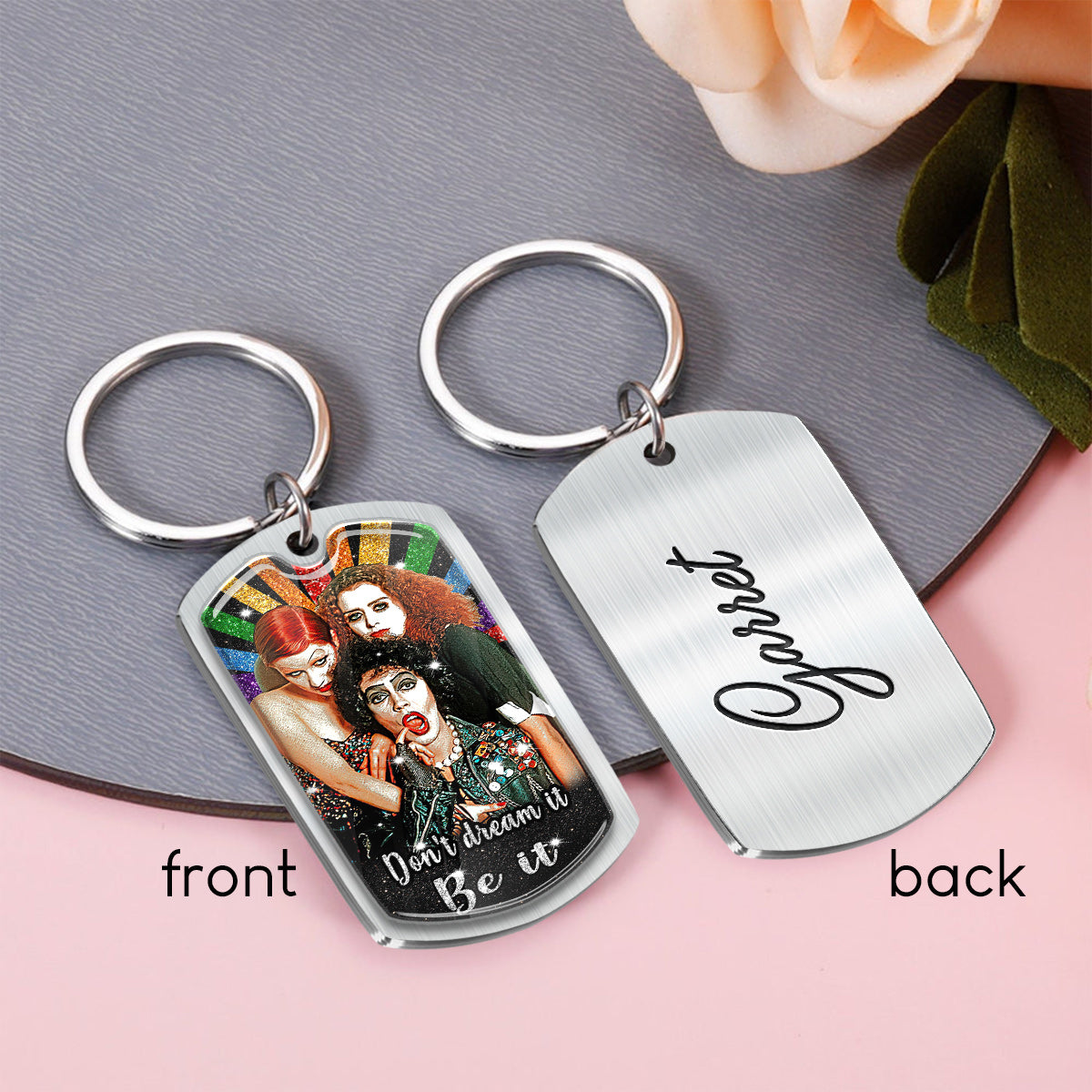 Don't Dream It Be It - Personalized LGBT Support Epoxy Metal Keychain