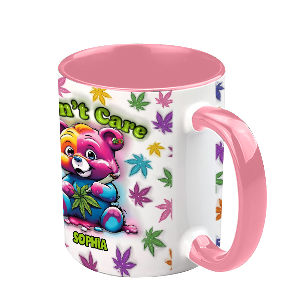 Don't Care - Personalized Weed Accent Mug