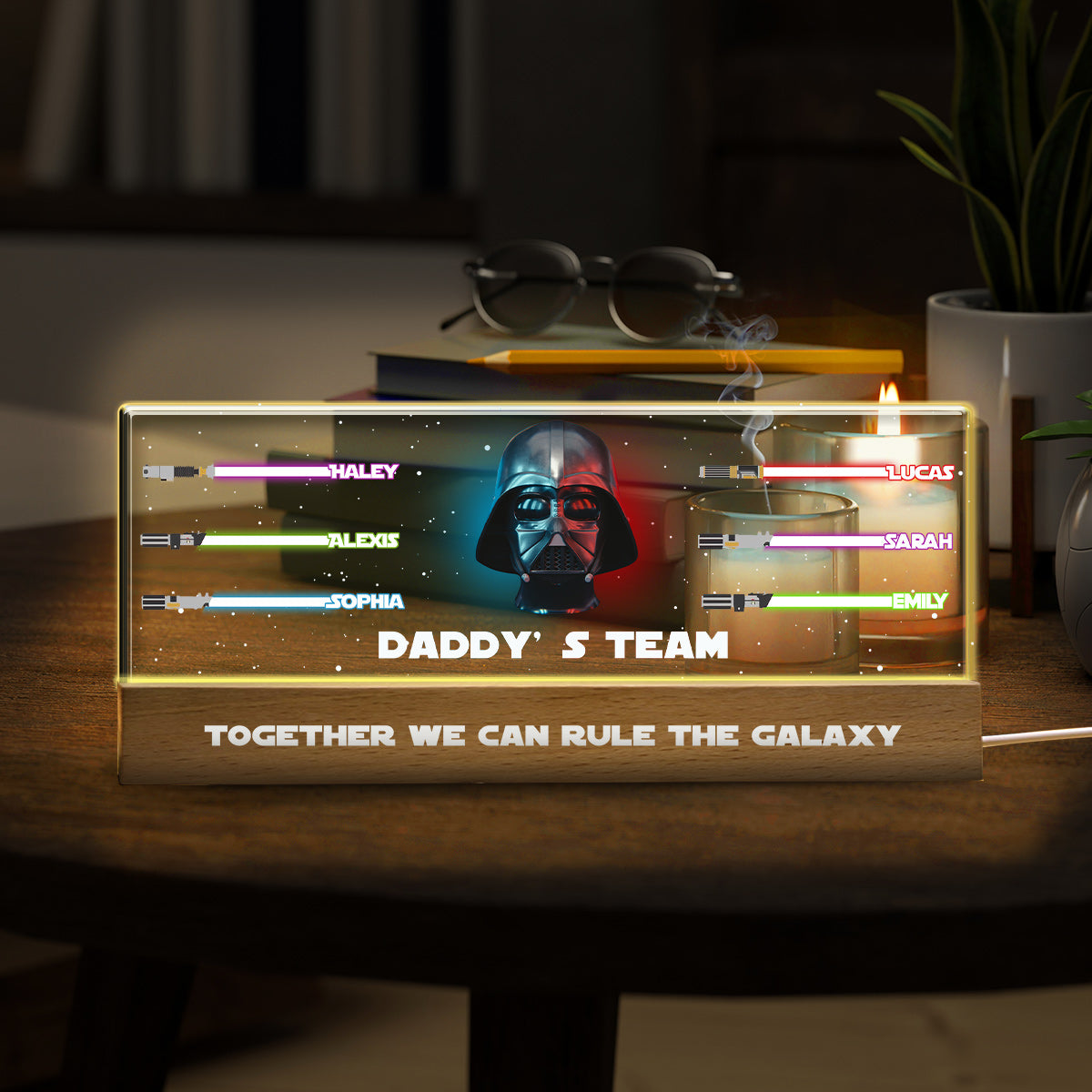 Together We Can Rule The Galaxy - Personalized The Force Custom LED Night Light
