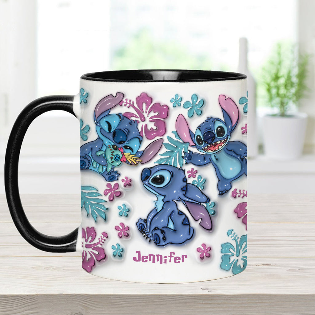 Blue Ohana - Personalized Ohana Accent Mug