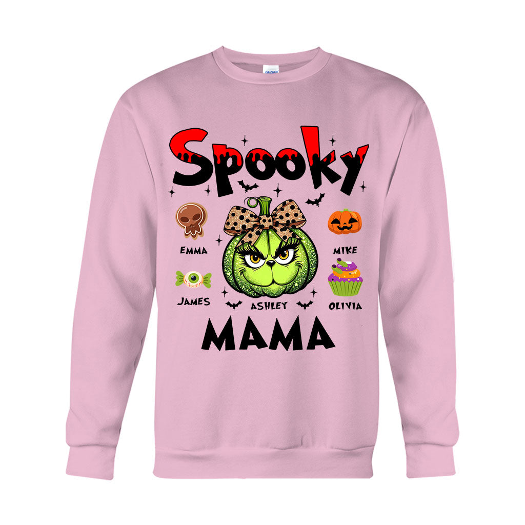 Green Pumpkin Mama Any Title - Personalized Mother T-shirt And Hoodie