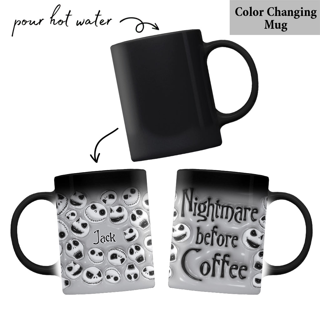 Jack Nightmare Before Coffee - Personalized Nightmare Mug
