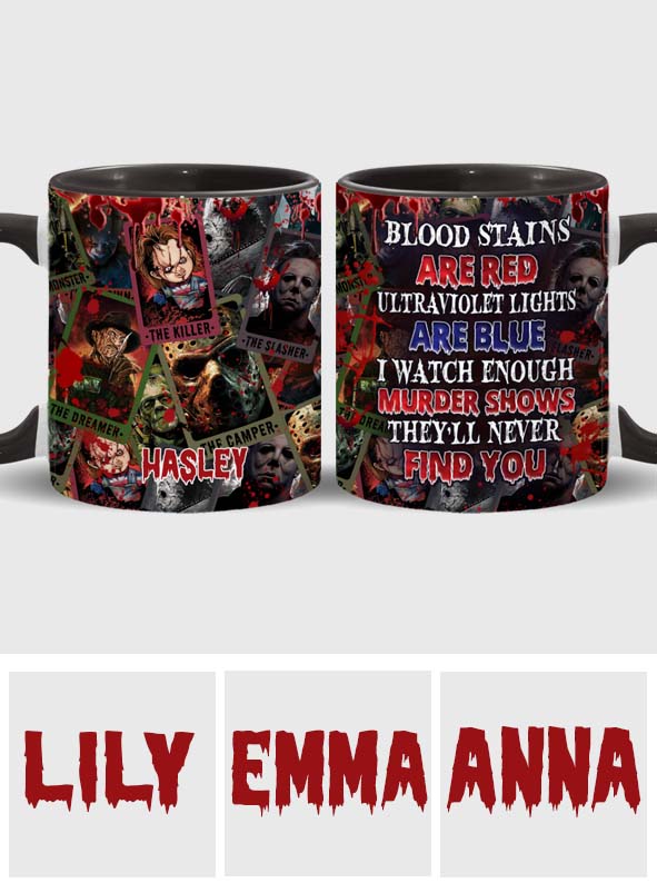 True Crime Mug - Personalized Accent Mug