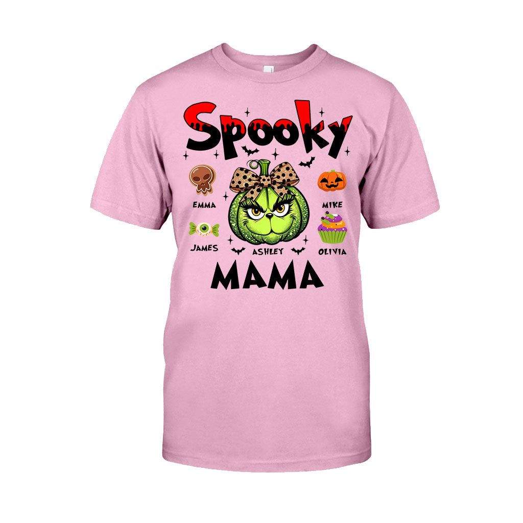 Green Pumpkin Mama Any Title - Personalized Mother T-shirt And Hoodie