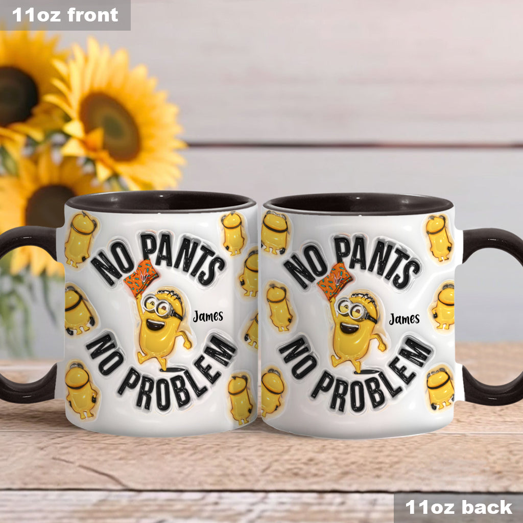 No Pants No Problem - Personalized Accent Mug