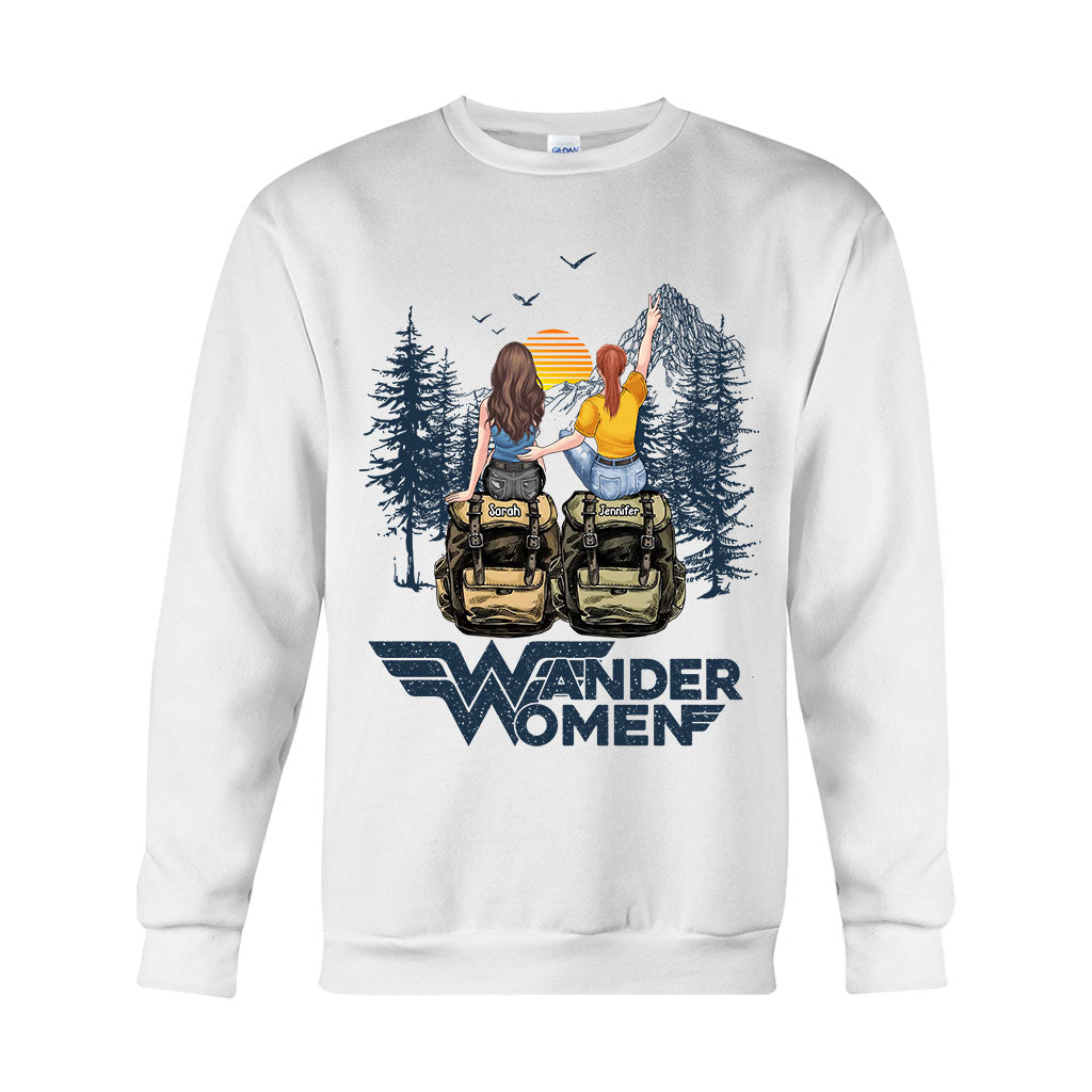 Wander Woman - Personalized Hiking T-shirt And Hoodie