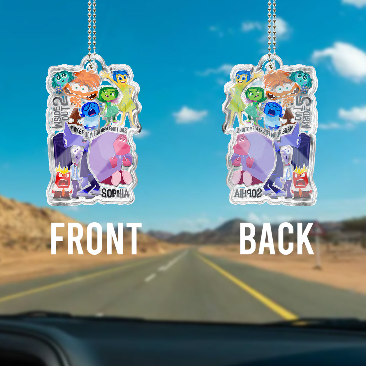 Make Room For New Emotions - Personalized Custom Shaped Car Ornament