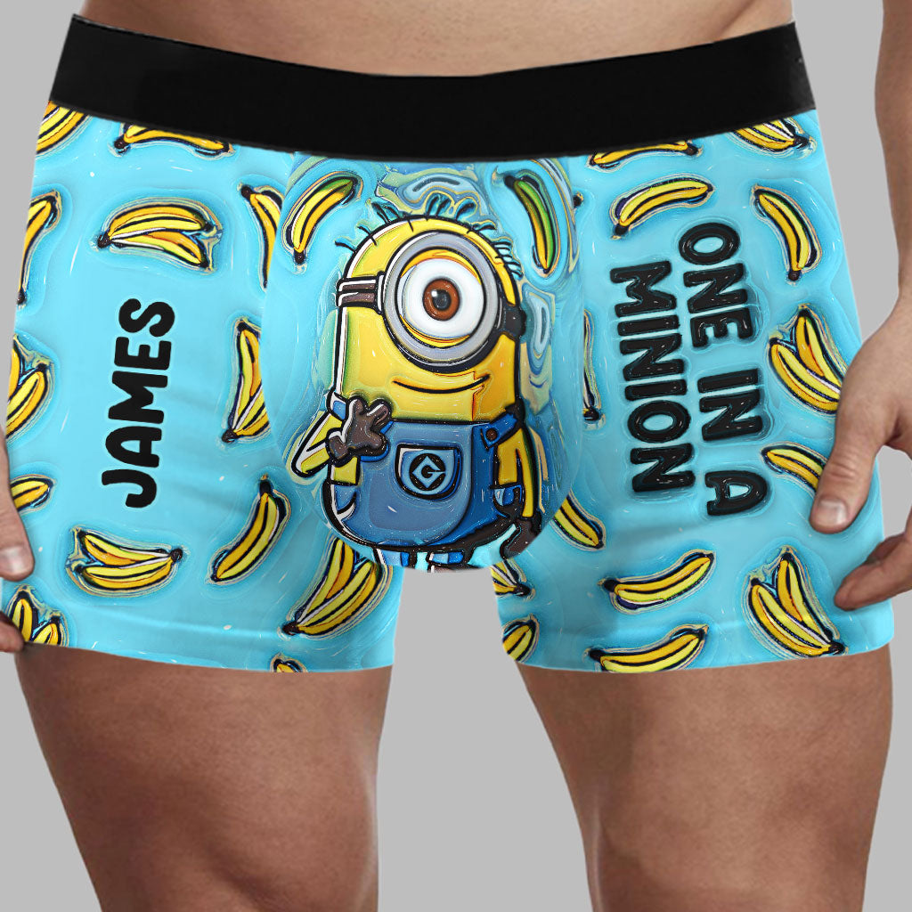 One In The Minion - Personalized Men’s Boxer Briefs