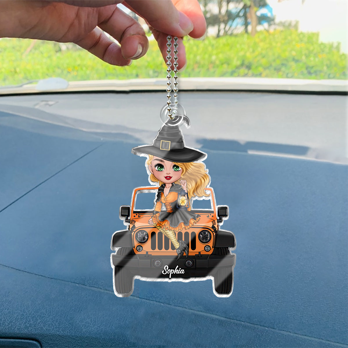 My Broom Broke So Now I Drive A Car - Personalized Witch Custom Shaped Car Ornament