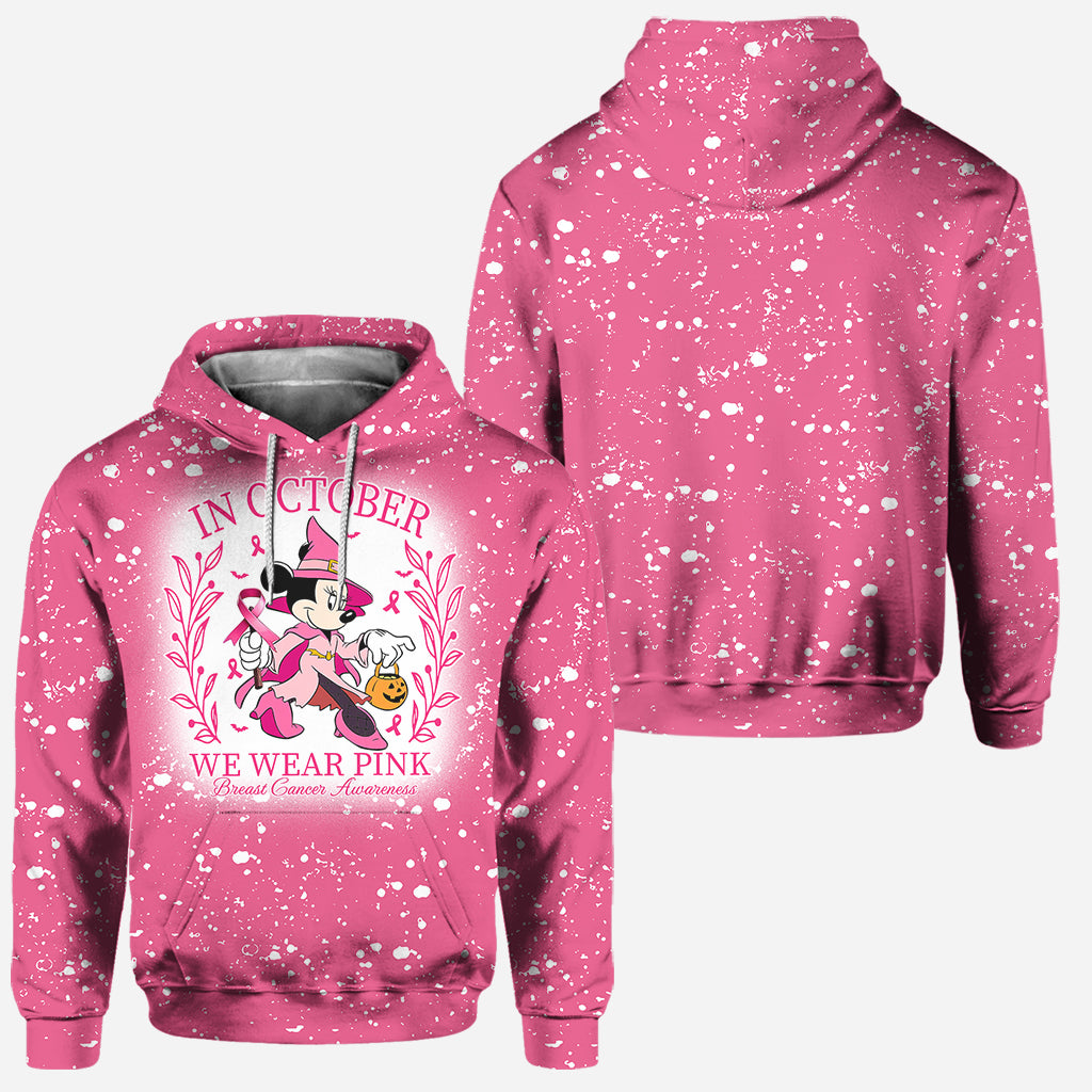 In October We Wear Pink - Personalized Breast Cancer Awareness Hoodie and Leggings