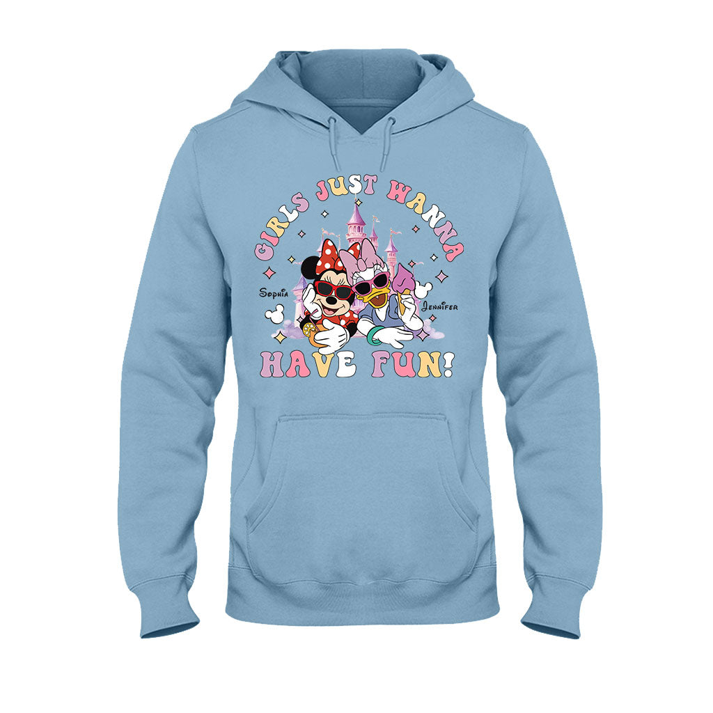Girls Just Wanna Have Fun - Personalized Mouse T-shirt And Hoodie