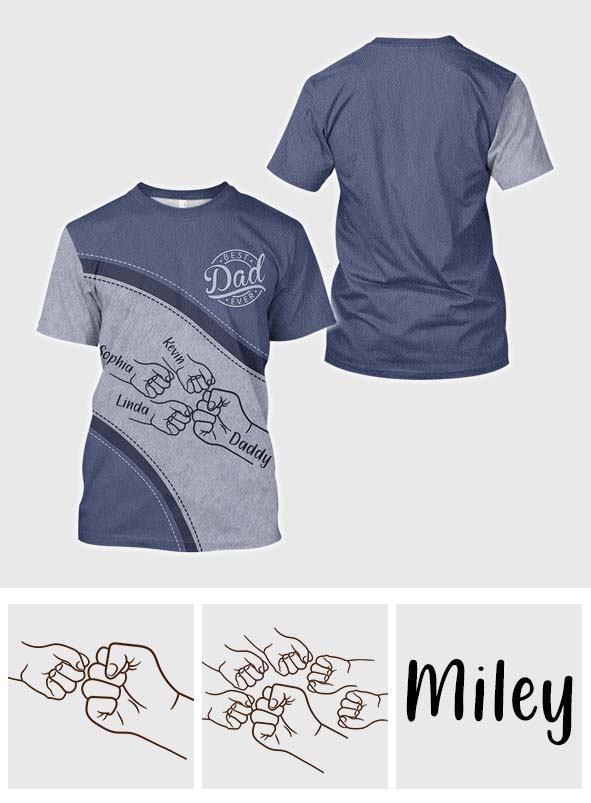 Best Dad Ever - Personalized Father All Over Shirt