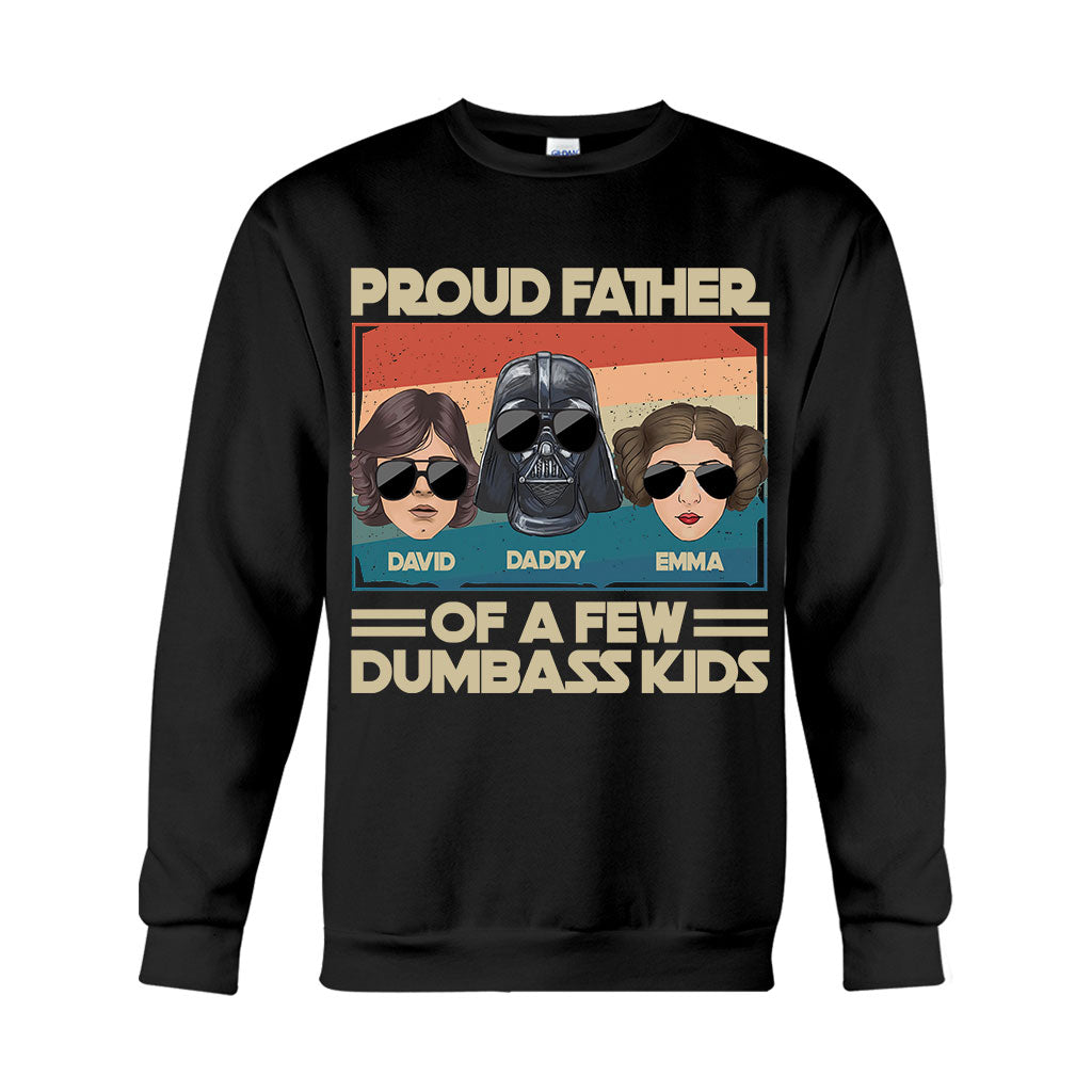 Proud Father Of A Few Kids - Personalized The Force T-shirt And Hoodie