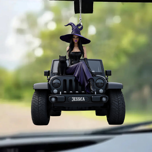 My Broom Broke So Now I Drive - Personalized Car Car Ornament