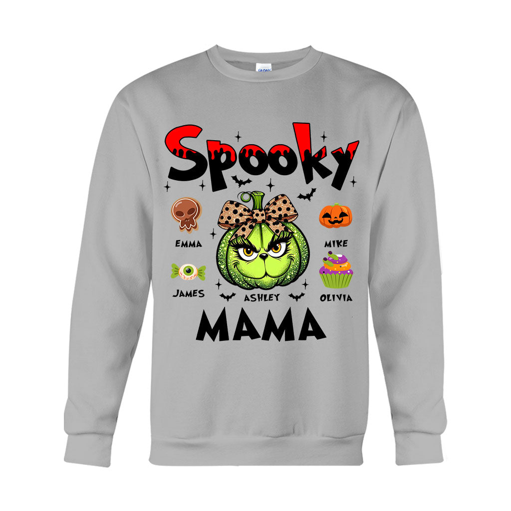 Green Pumpkin Mama Any Title - Personalized Mother T-shirt And Hoodie