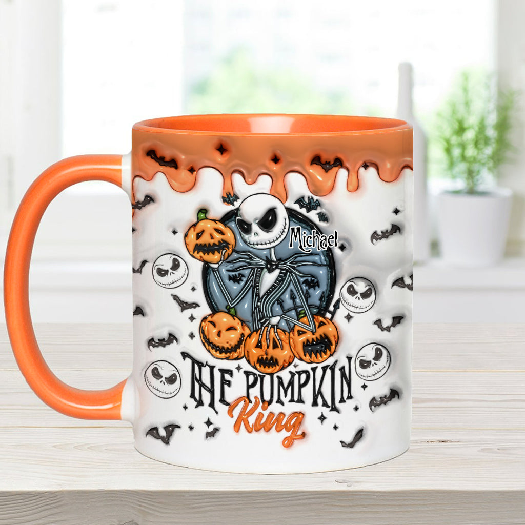 Pumpkin King - Personalized Nightmare Accent Mug