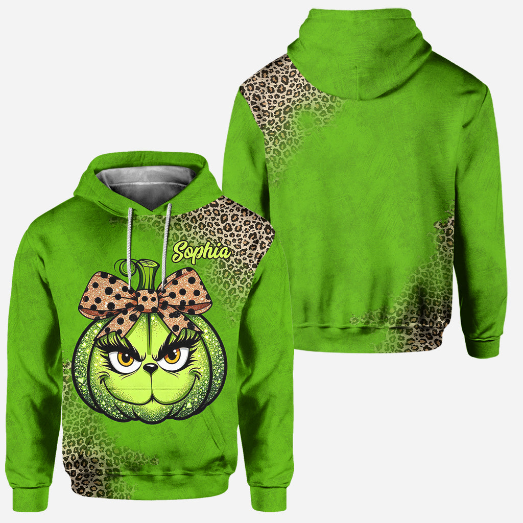 Green Pumpkin - Personalized Stole Christmas Hoodie and Leggings