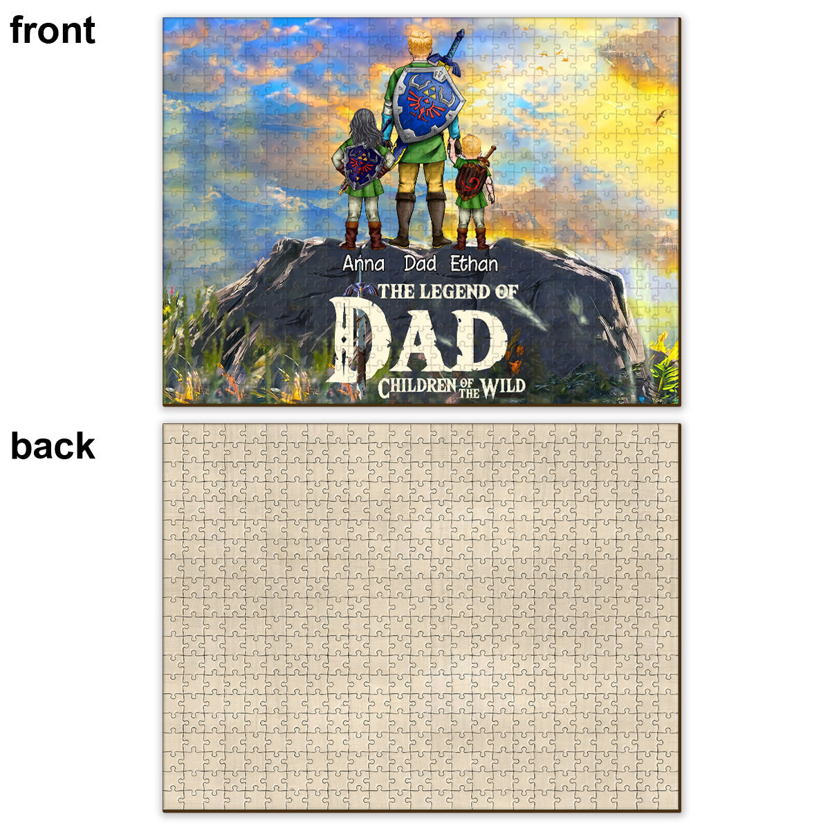 Legend Of Dad - Personalized The Hero's Legend Jigsaw Puzzle