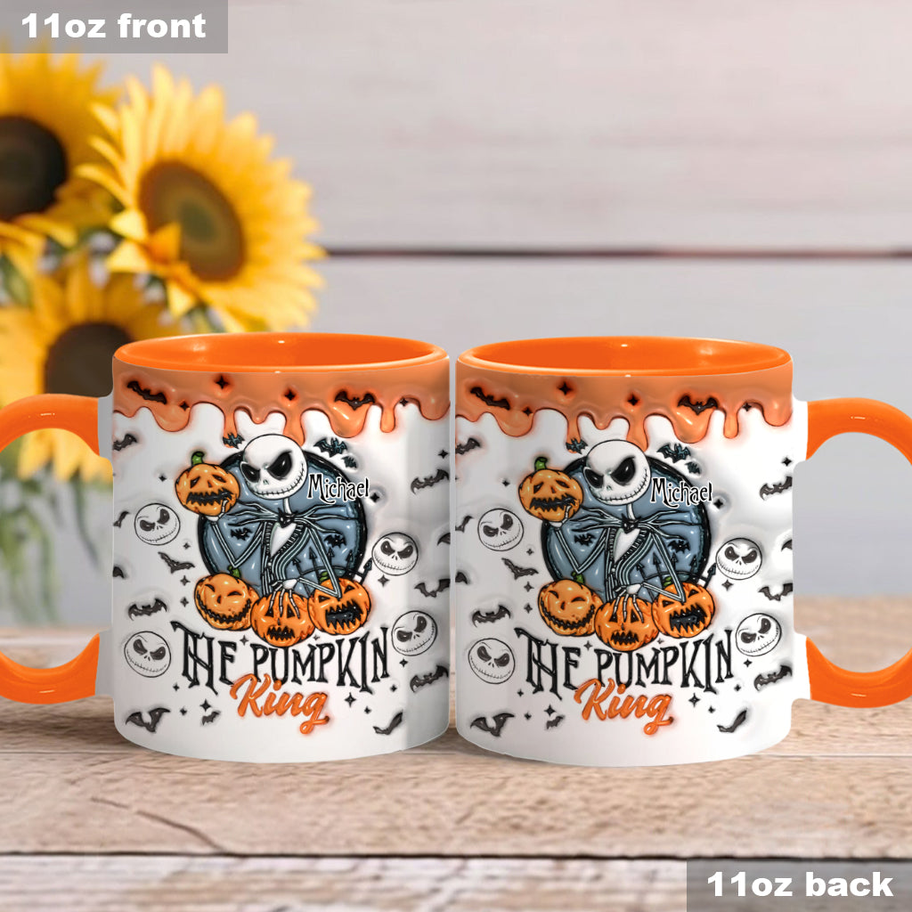 Pumpkin King - Personalized Nightmare Accent Mug