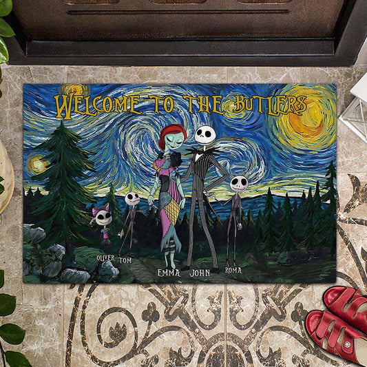 Welcome To The Nightmares - Personalized Nightmare Doormat