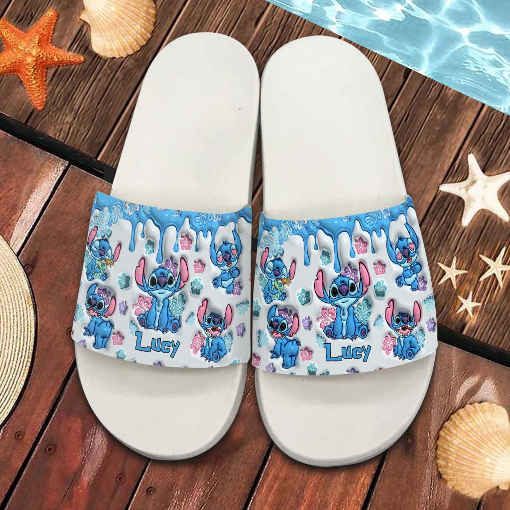 Ohana Means Family - Personalized Ohana Slide Sandals