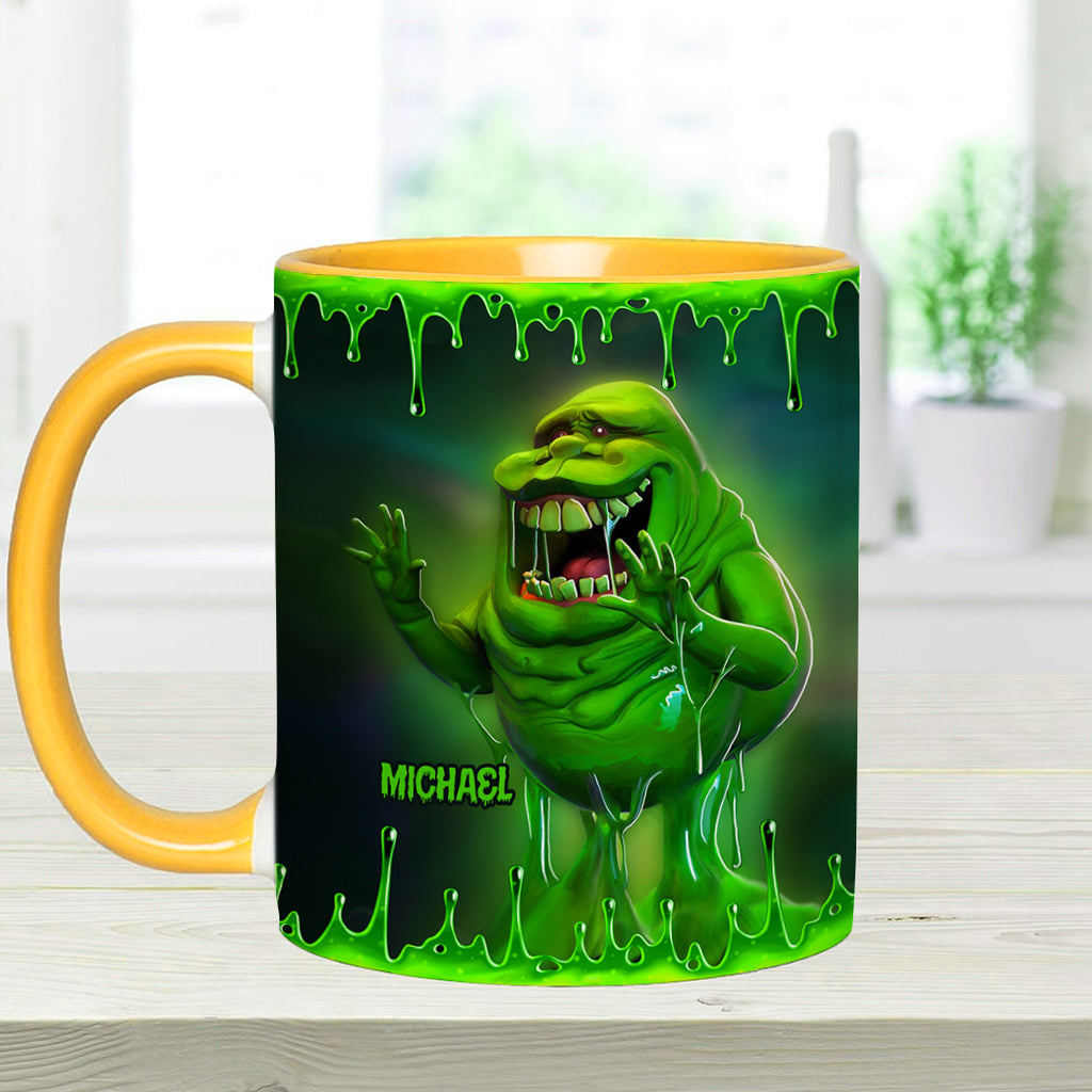 Green Ghost - Personalized Accent Mug