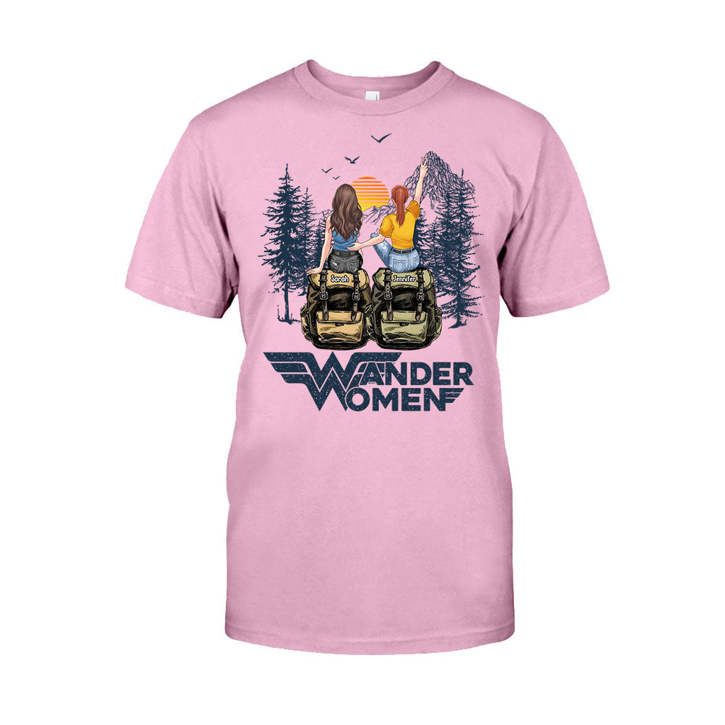 Wander Woman - Personalized Hiking T-shirt And Hoodie