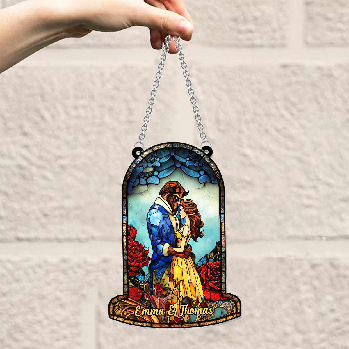 You And Me We Got This - Personalized Couple Window Hanging Suncatcher Ornament