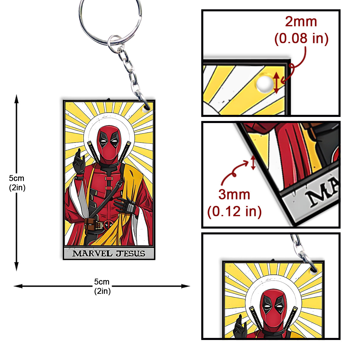 Superheoro God - Personalized The Psychopath Keychain