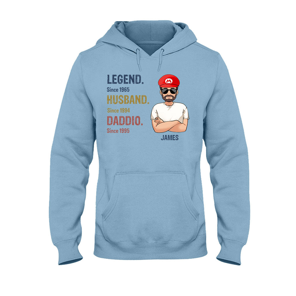 Legend Husband Daddio Poppio - Personalized Super Plumber T-shirt And Hoodie